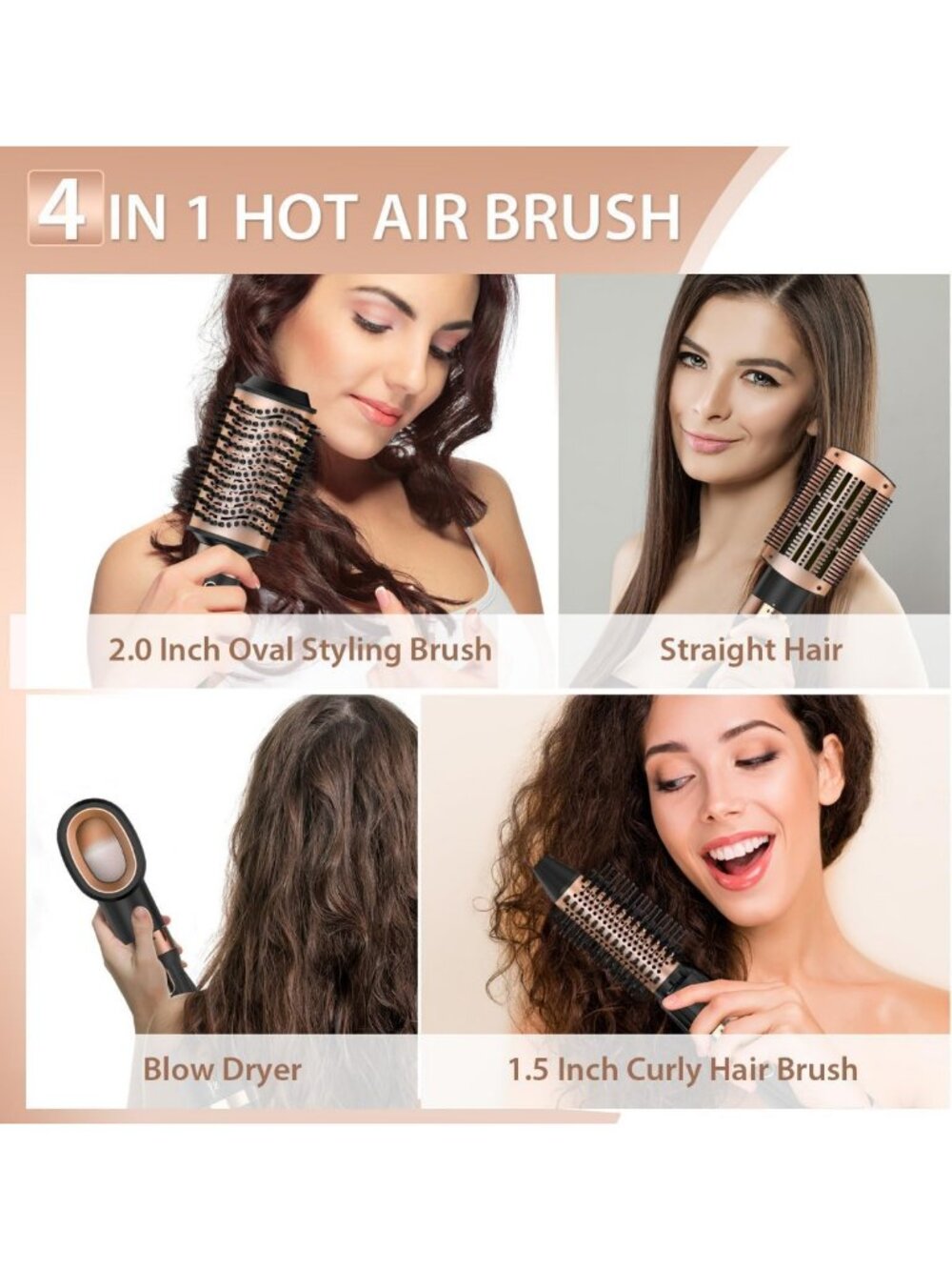 One-Step Hot Air Hair Dryer Brush for Effortless Styling & Reduced Damage - Picture 3 of 7